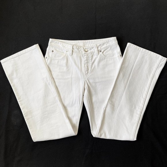 Auc Louis Vuitton Toile denim white straight leg jeans - Picture 3 of 13